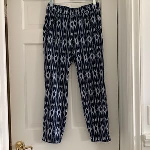 Athleta ikat print pants size 8
